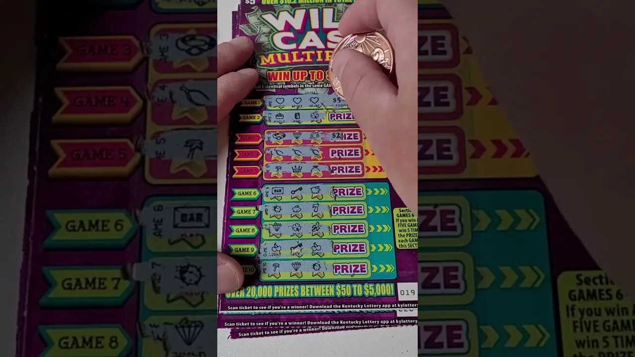 Lottery Ticket Test Wild Cash Scratch Offs! #lottery