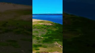 Beautiful beach from above