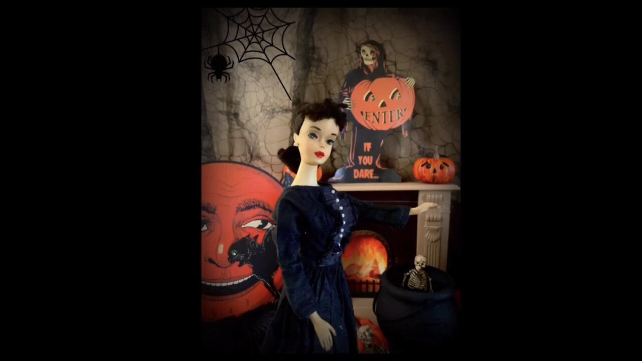 Vintage Barbie and Skipper Dolls Wish you a Happy Halloween! - India Havenwyck Animation