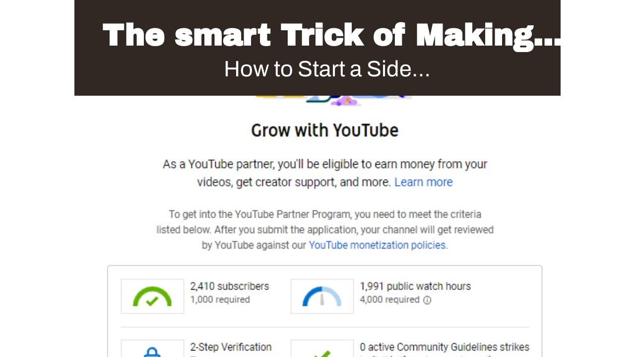 The smart Trick of Making Money with YouTube: Tips for Starting a Successful Channel That Nobod...