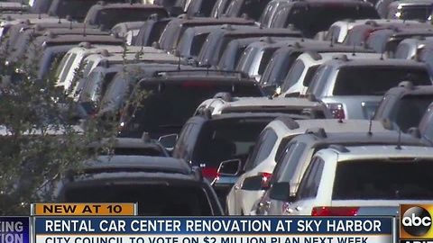 Renovations in place for rental car center at Sky Harbor