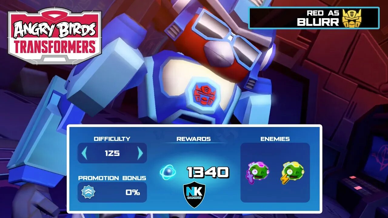 Angry Birds Transformers - Spark Run Series - Level 125 - Featuring Blurr