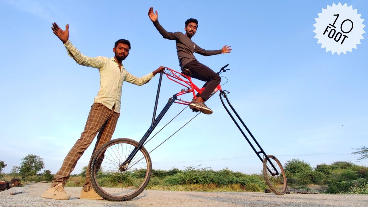 हमने बनाई दुनिया की सबसे ऊँची साईकल - We Made Tallest Bicycle In World
