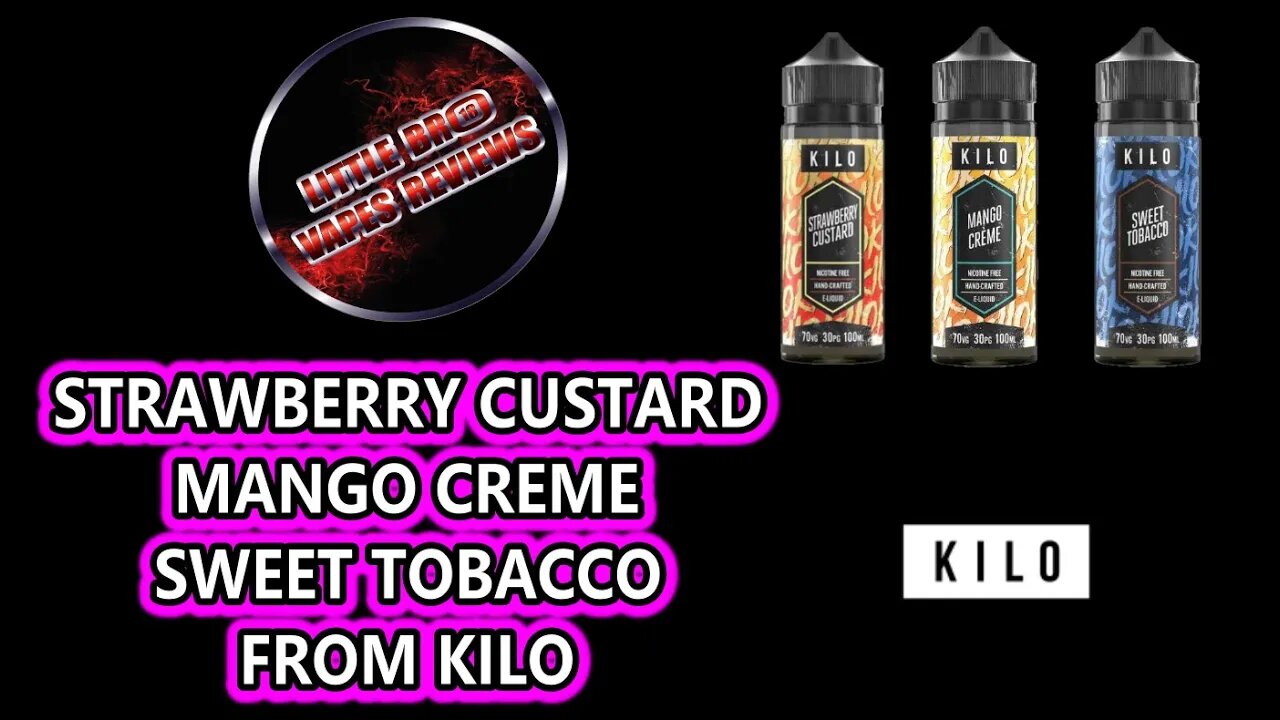 STRAWBERRY CUSTARD, MANGO CREME AND SWEET TOBACCO FROM KILO