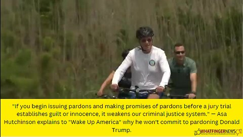 If you begin issuing pardons and making promises of pardons before a jury trial establishes guilt
