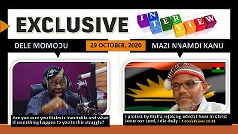 Exclusive Interview: Mazi Nnamdi Kanu With Dele Momodu - I Am Dead Already