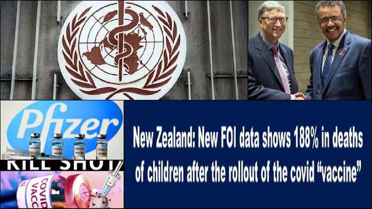 NZ [New FOI data shows] 188% SURGE in DEATHS of CHILDREN after the MASS CO(N)VID INJECTION