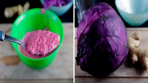 Misture Repolho Roxo com Gengibre Para Obter Esses Benefícios Surpreendentes