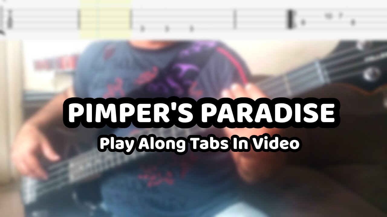 Bob Marley - Pimper's Paradise- Bass Cover & Tabs