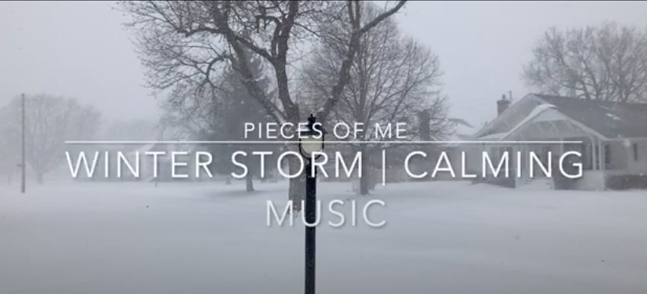 Recent Snow Storm | Beautiful Music with Snowfall Sounds