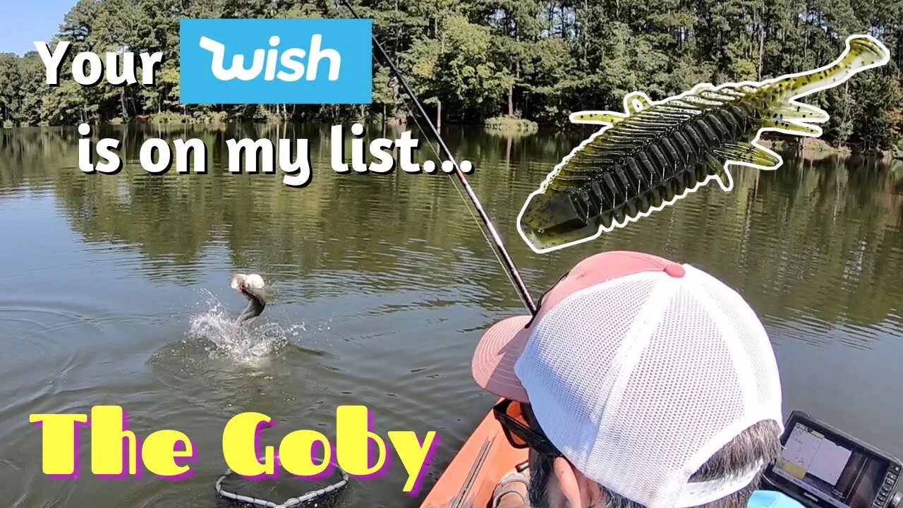 The Finesse Goby - Cheap Fishing Lures from Wish.com Challenge - Kayak Bass Fishing