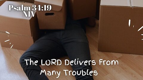 The LORD Delivers From Many Troubles - Psalm 34:19 NIV