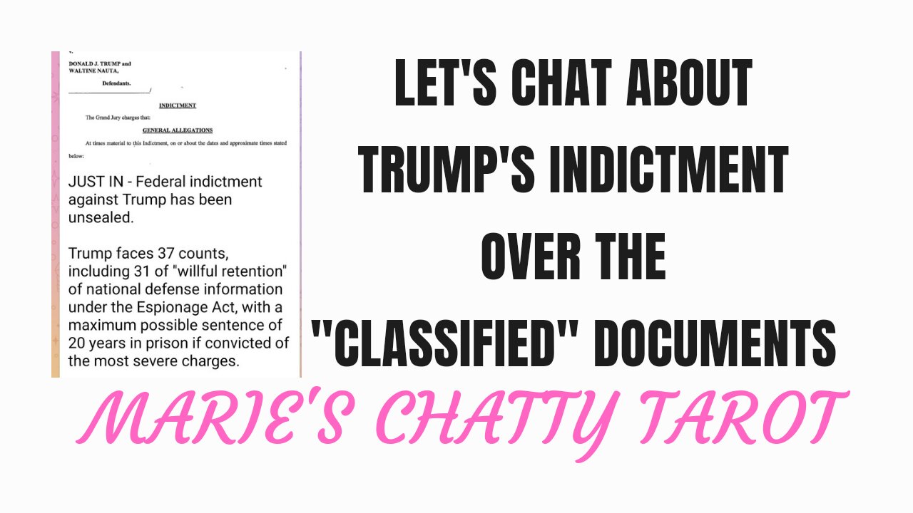 Indictment Over "Classified" Documents