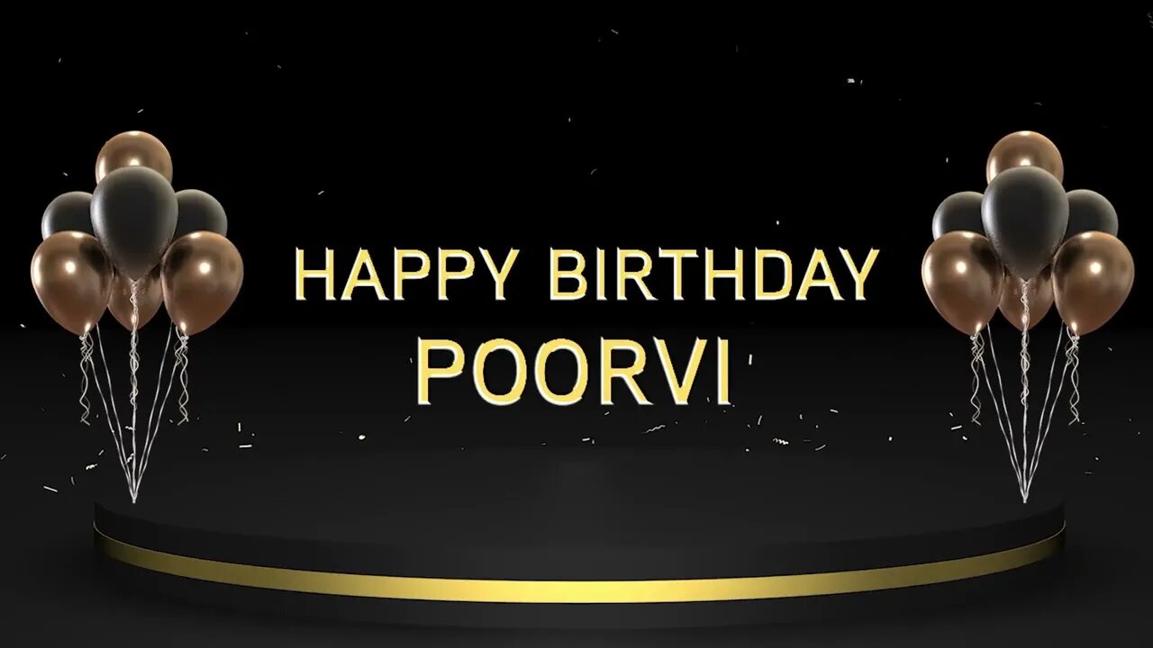 Wish you a very Happy Birthday Poorvi