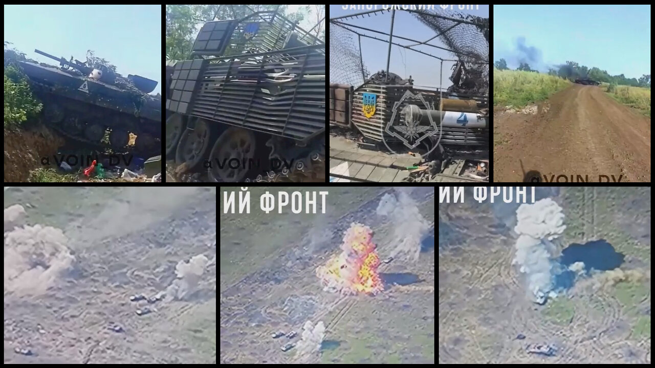 Battle near Robotyne: Russian forces burns and destroy Ukrainian armor and tanks