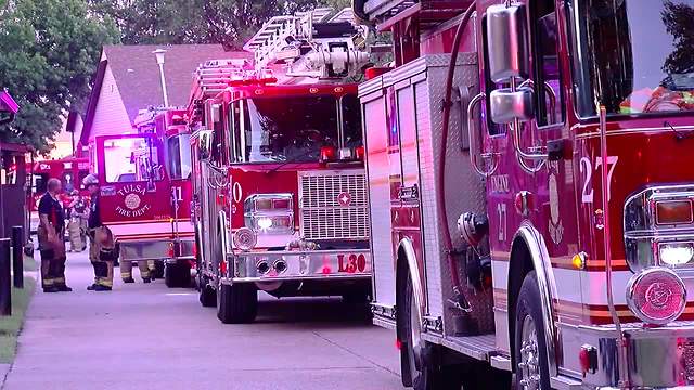 Neighborhood repairs after fire