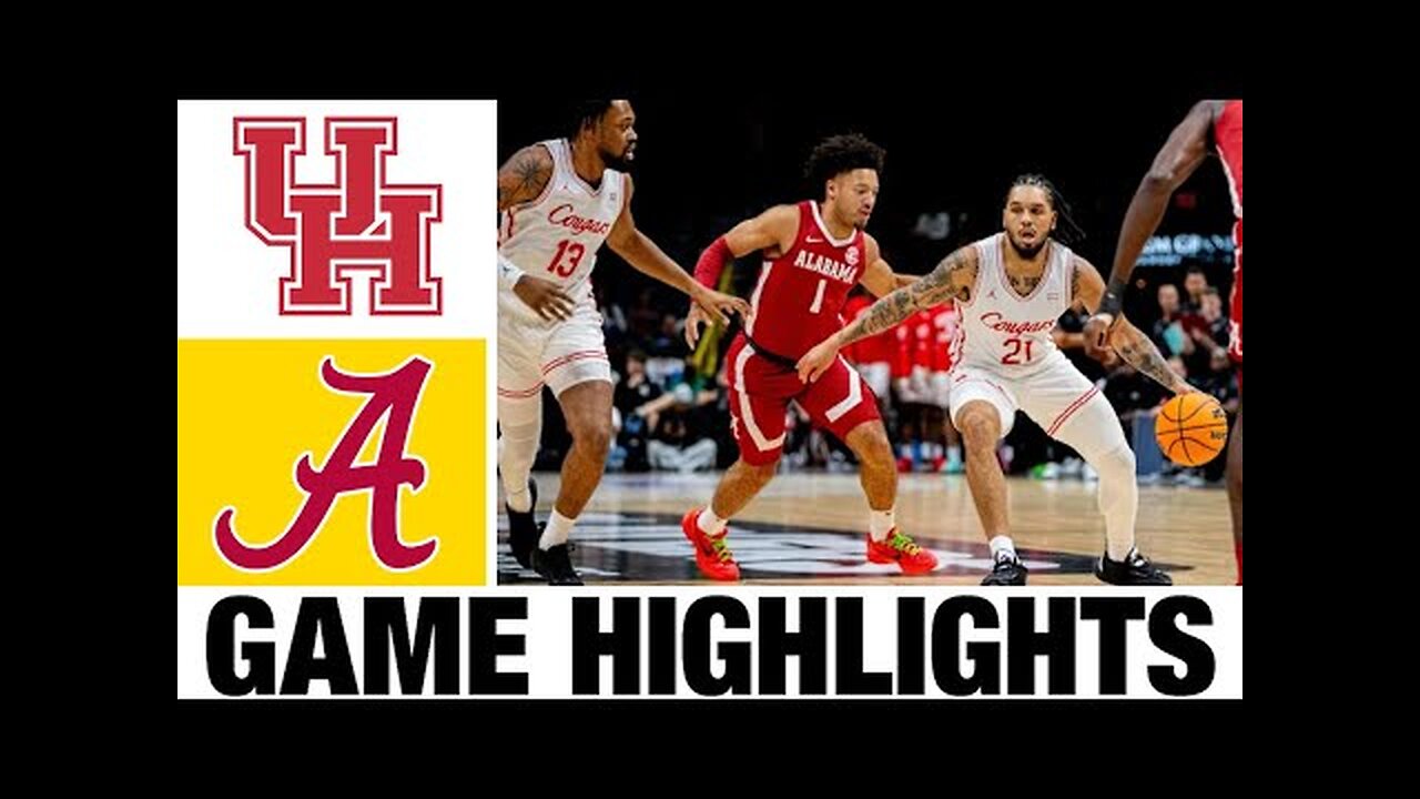 #6 Houston vs #9 Alabama Basketball Highlights🏀NCAA Men's Basketball🏀2024 College Basketball