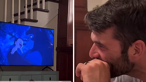 Dad shows heartfelt reaction to watching 'Tarzan' movie