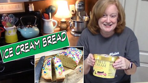 2 INGREDIENT ICE CREAM BREAD | Bake with Me Easy Dessert using Ice Cream