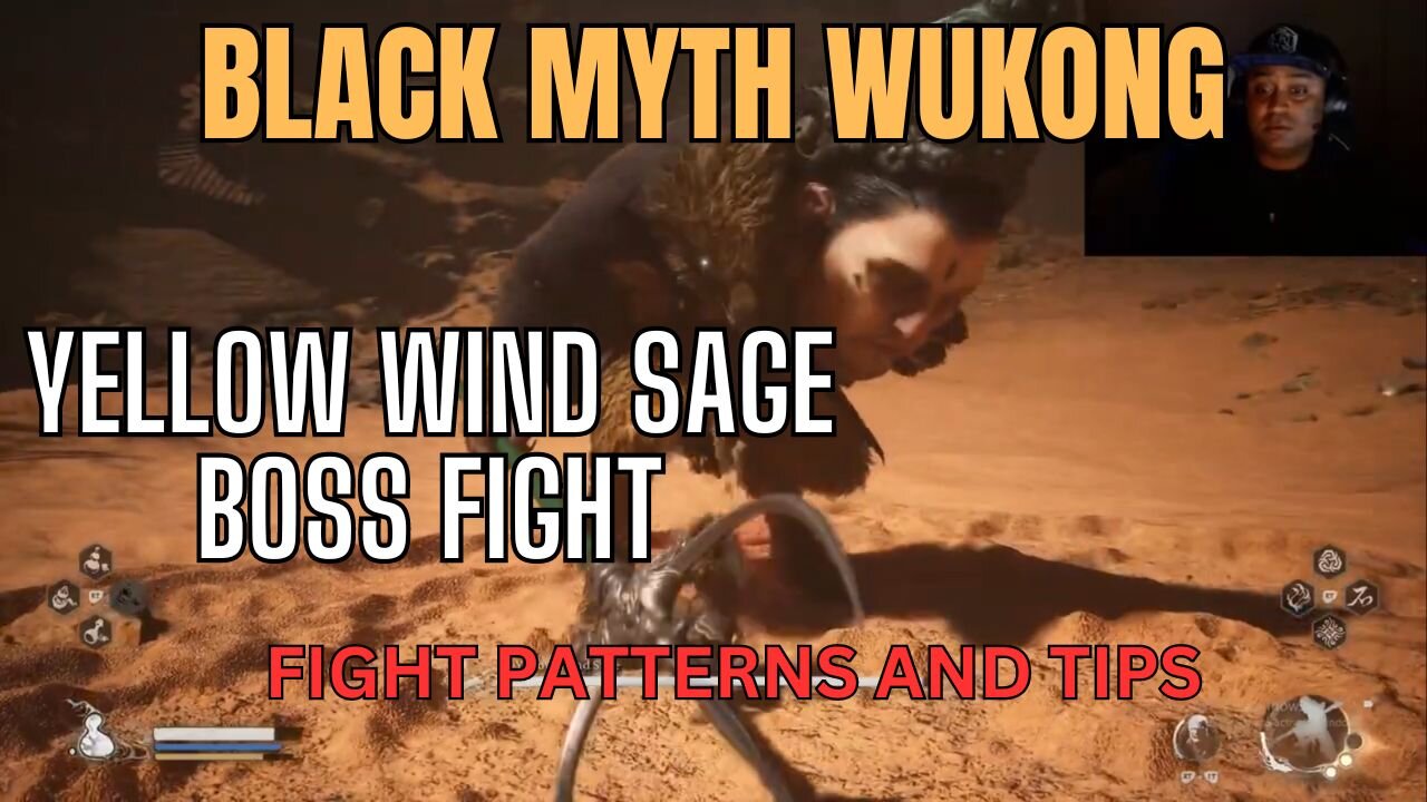 Black Myth Wukong: Yellow Wind Sage Boss Fight (observe attack patterns)