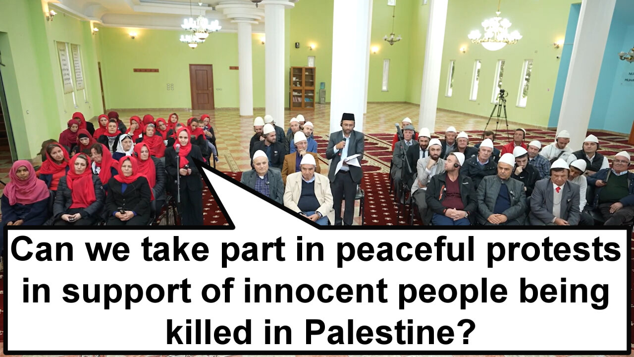 Can we take part in peaceful protests in support of innocent people being killed in Palestine?