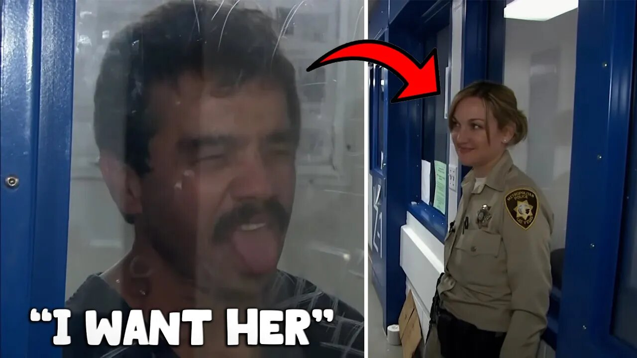 'Give Me Her!' Drugged Out Man Creeps on Female Officer