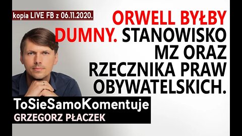 Orwell byłby dumny! Stanowisko MZ oraz Rzecznika Praw Obywatelskich dot. Covid-19.