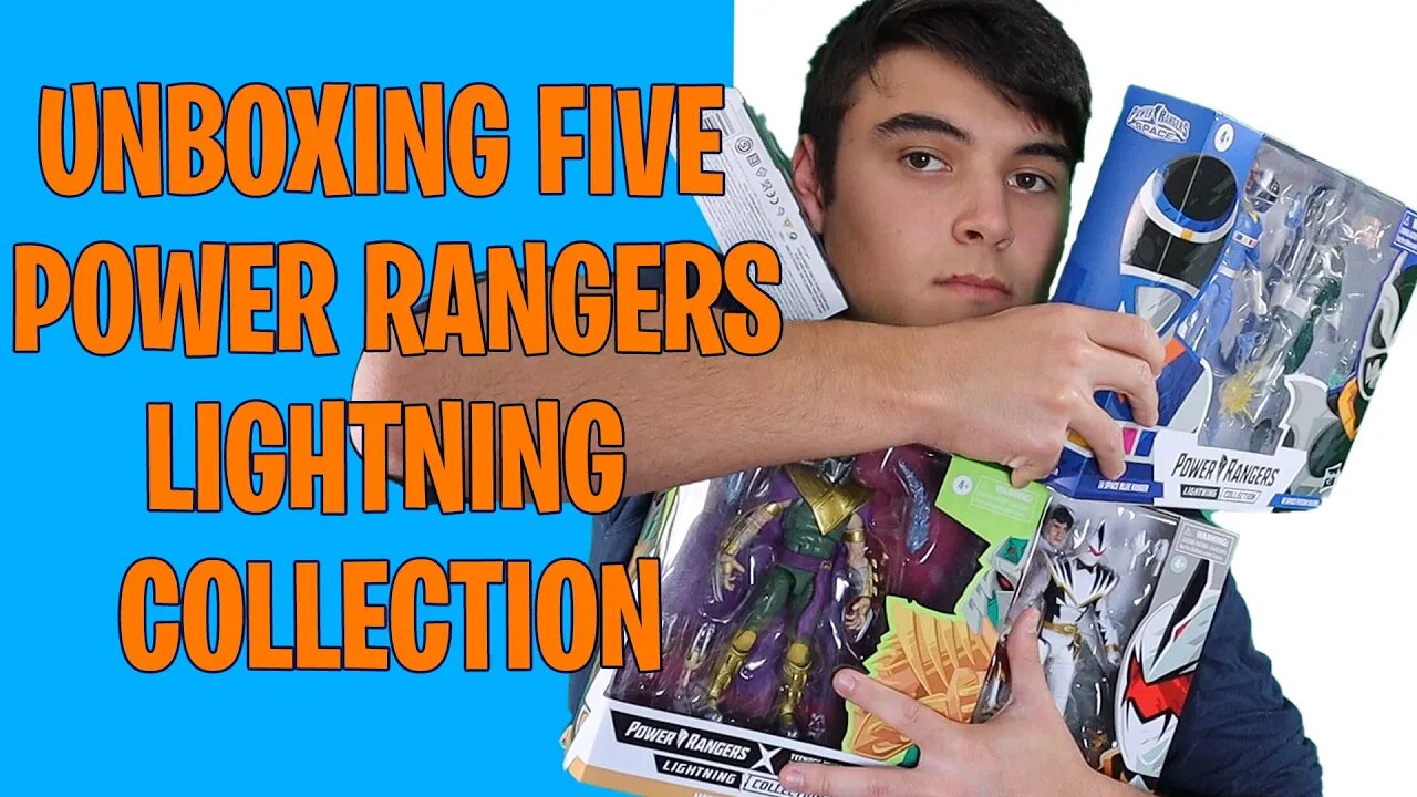 Unboxing Five Power Rangers Lightning Collection! (Review)