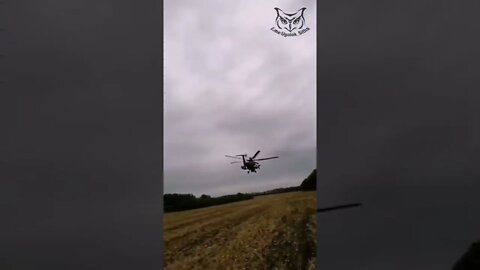 The border with Ukraine The flight of the Mi 28NM at low altitude September 2022