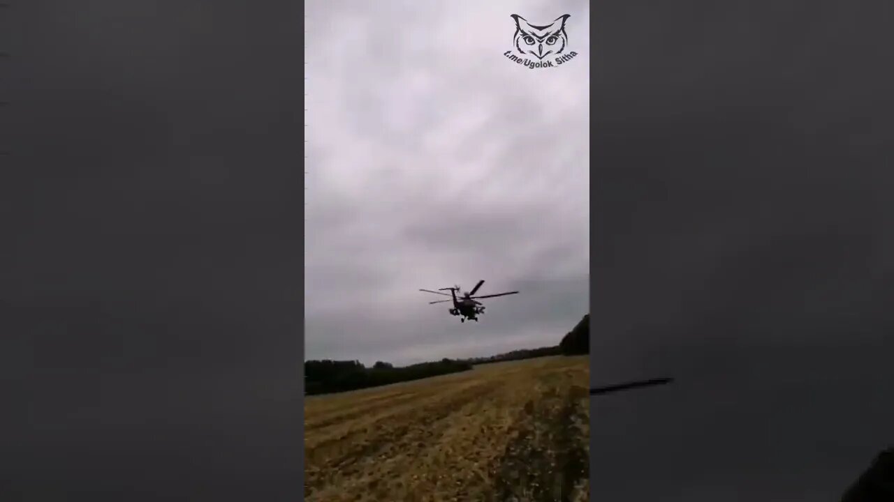 The border with Ukraine The flight of the Mi 28NM at low altitude September 2022