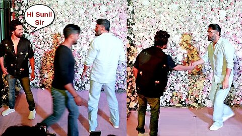 See What Happens When Himesh Reshammiya Cross Path With Sunil Shetty At Arpita Khan Eid Party 2023