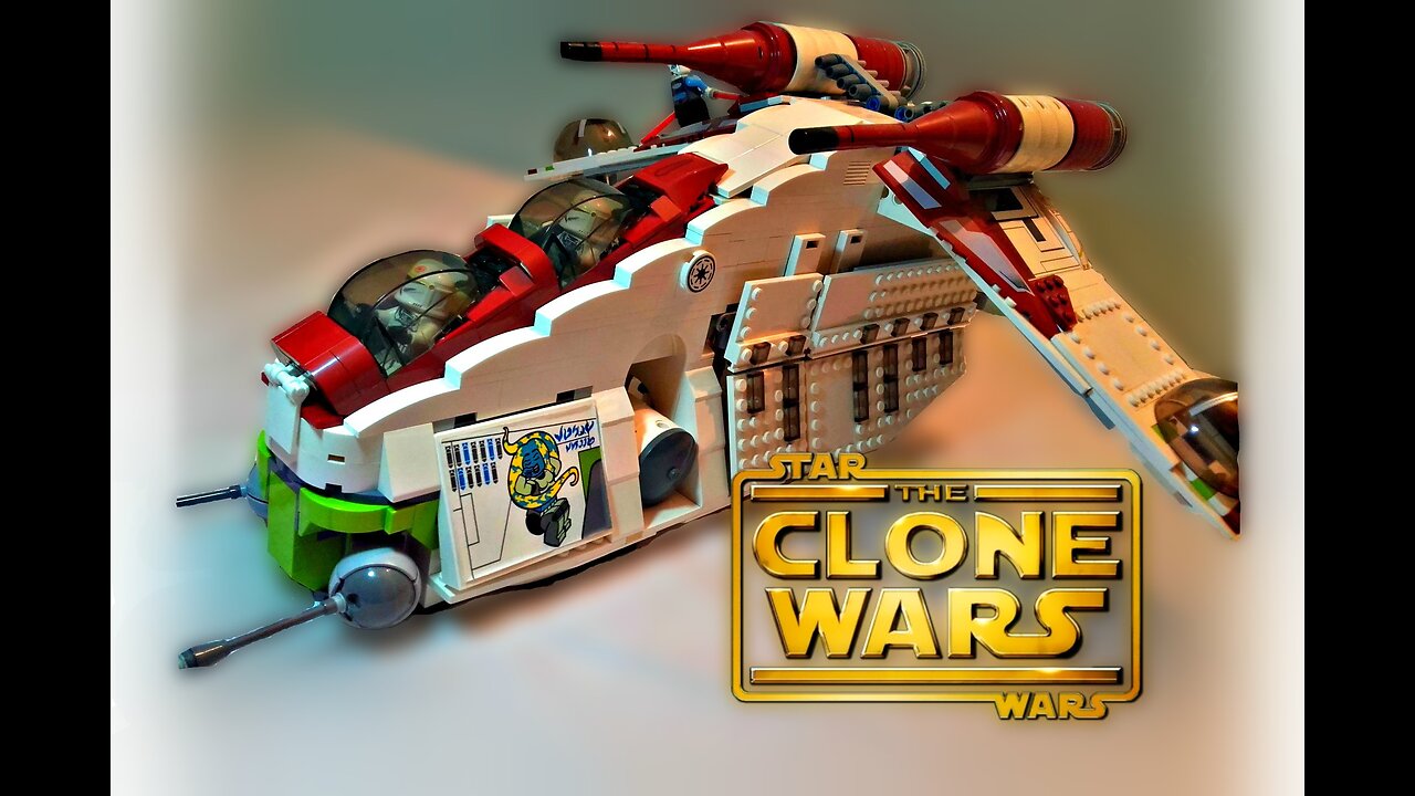 LEGO Star Wars The Clone Wars - Republic Attack Gunship (7676) - Set Review + Upgrade (2015)