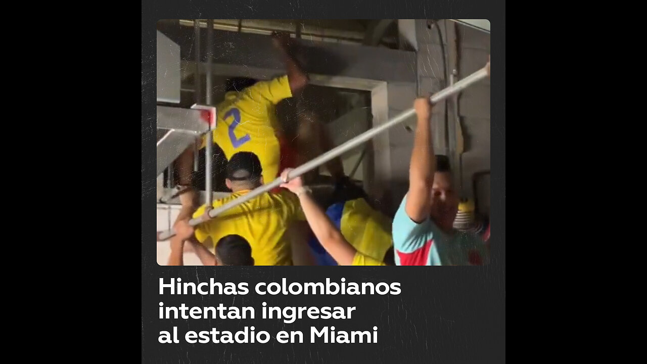 Caos en el estadio antes de la final de la Copa América