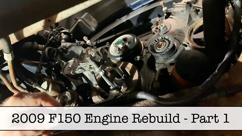 2009 Ford F-150 Repair - Engine Bulletproofing - Part 1 - Removing Shrouds, Manifold and Balancer