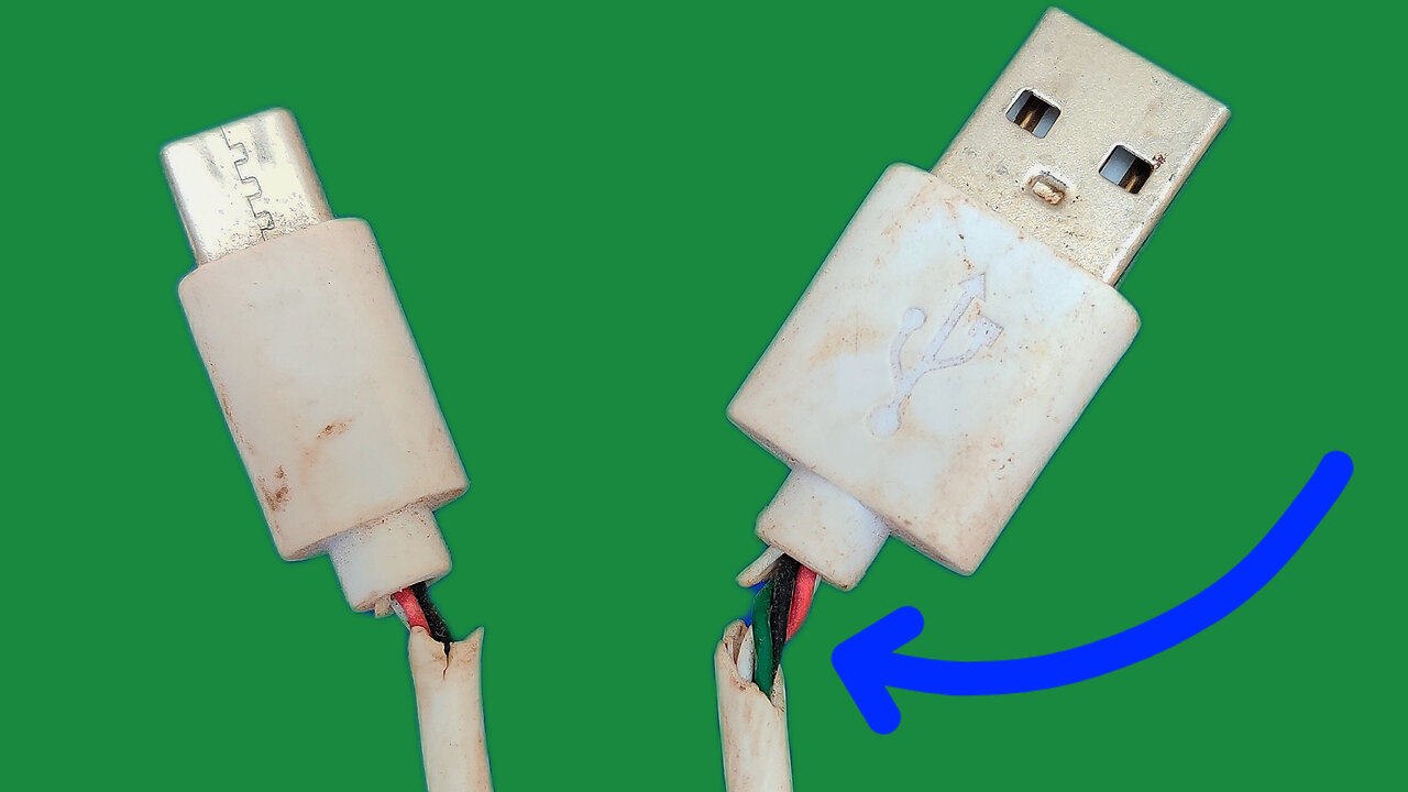 The easiest way to fix the phone charger cable