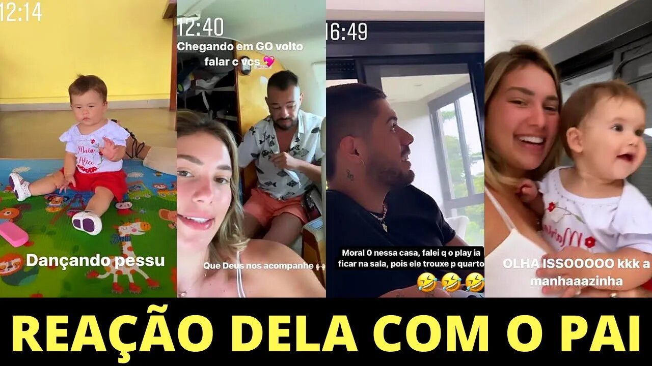 VIRGÍNIA COM MARIA ALICE E A REAÇÃO DELA QUANDO ENCONTRA SEU PAI ZÉ FELIPE