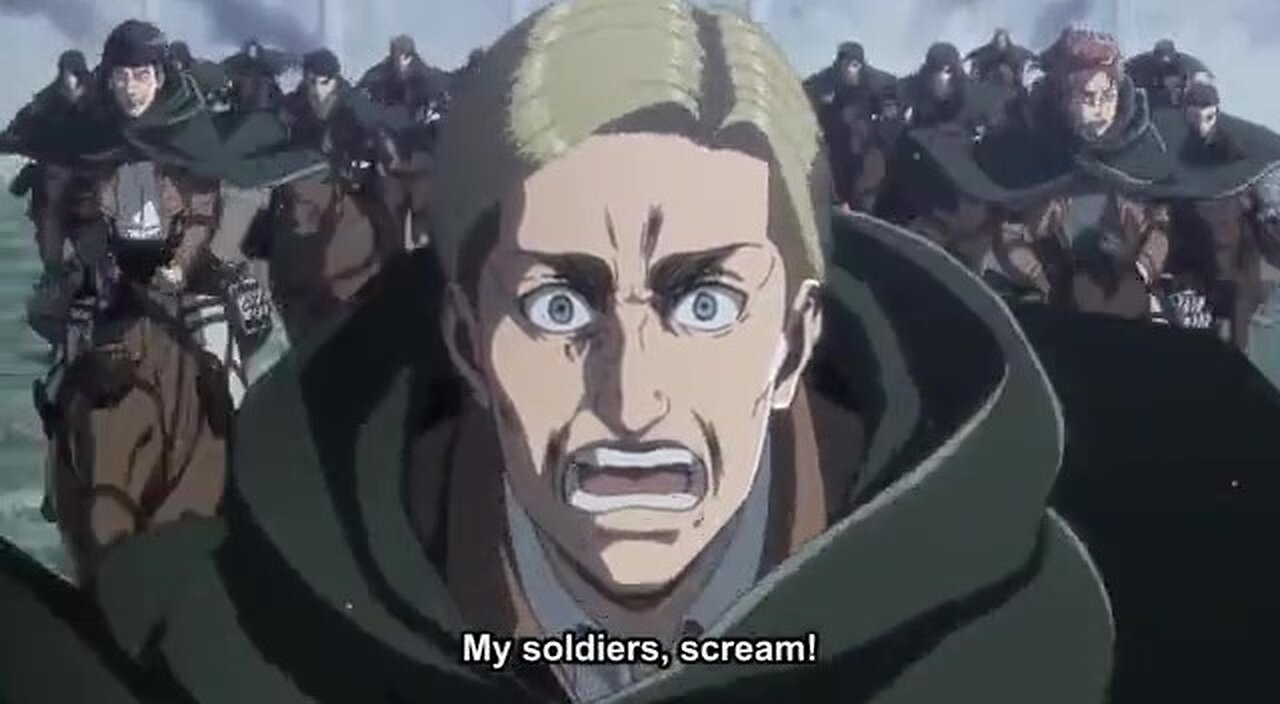 Attack on Titan Erwin's Final Charge subbed