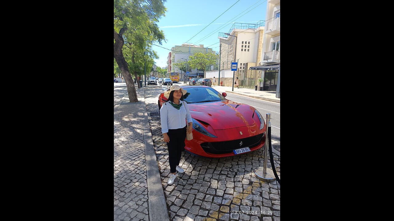 A (not so beauty) Ferrari in Belém Portugal