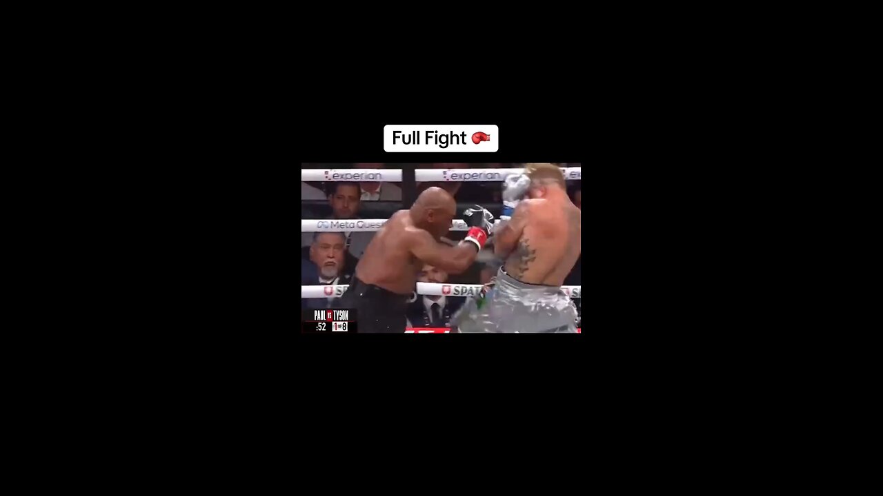 Combat complet Mike Tyson contre Jake Paul