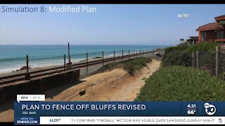 Scaled down plan for blufftop fencing in Del Mar