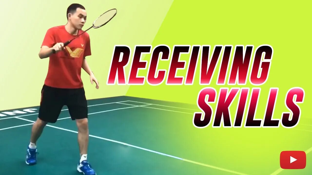 Badminton Receiving Skills - Beginning compared to Advanced level (Chinese with English Subtitles)