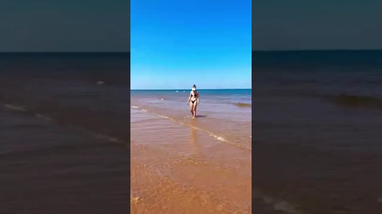 Casual walk on the beach