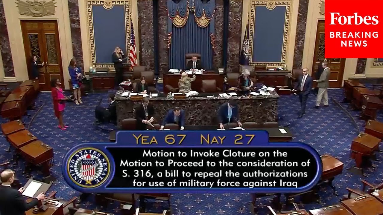 BREAKING NEWS: Repeal Of Iraq War Authorization Moves Forward In The Senate