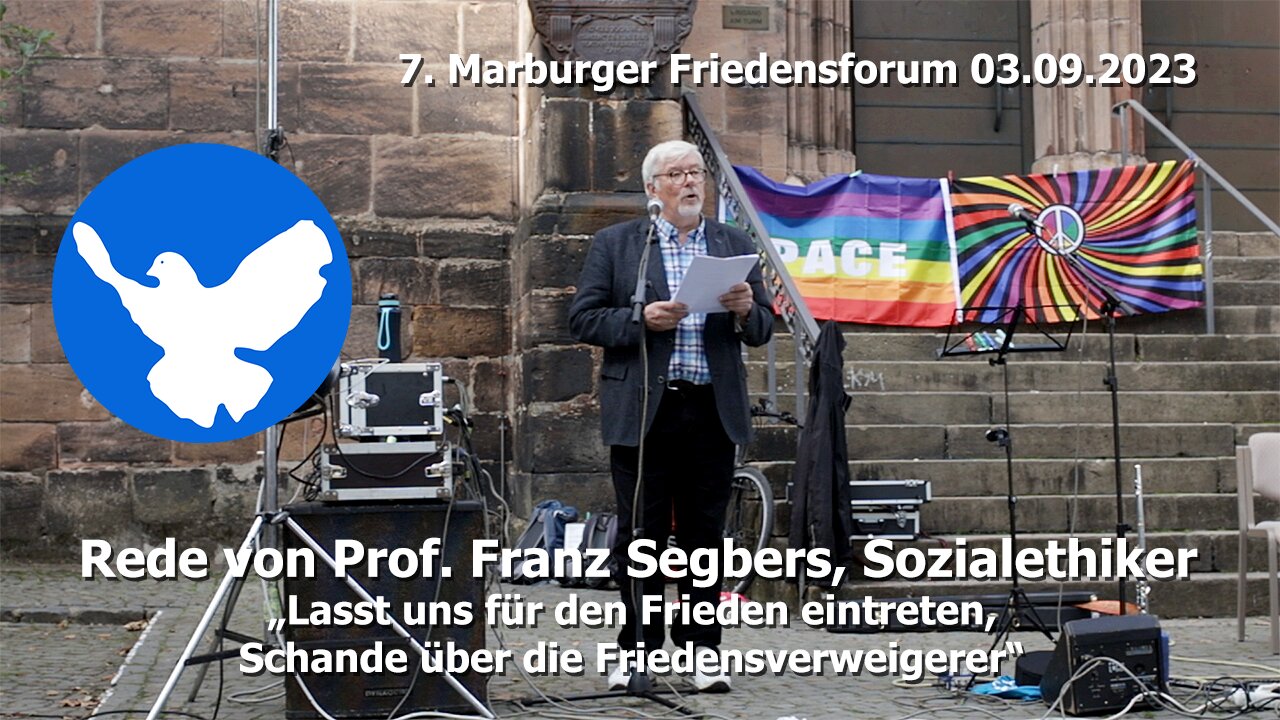 Rede von Prof. Franz Segbers beim 7. Marburger Friedensforum 2023