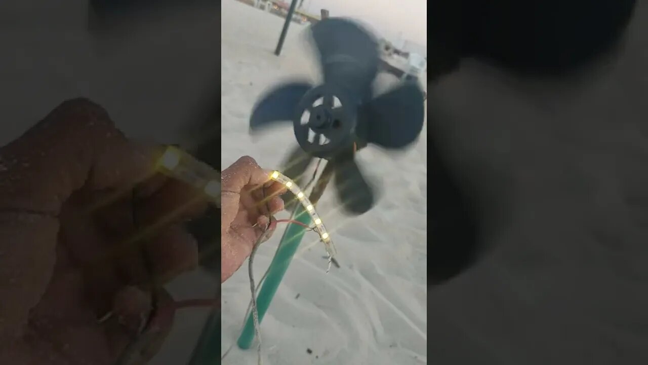 Watch That Bright Lights Powered By Fast Spinning Windmill