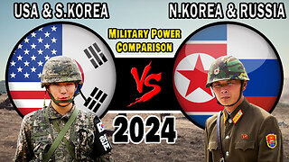 USA & South Korea vs North Korea & Russia Military Power Comparison 2024 #militarypower