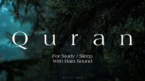 Quran with rain sound Ad-Duha