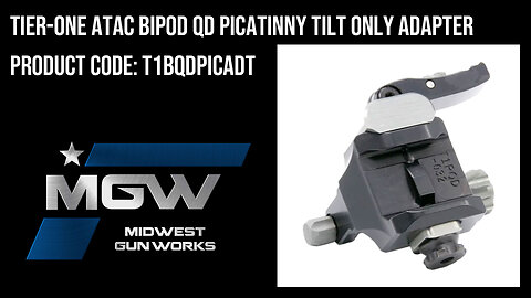 Tier-One ATAC Bipod QD Picatinny Tilt Only Adapter - T1BQDPICADT