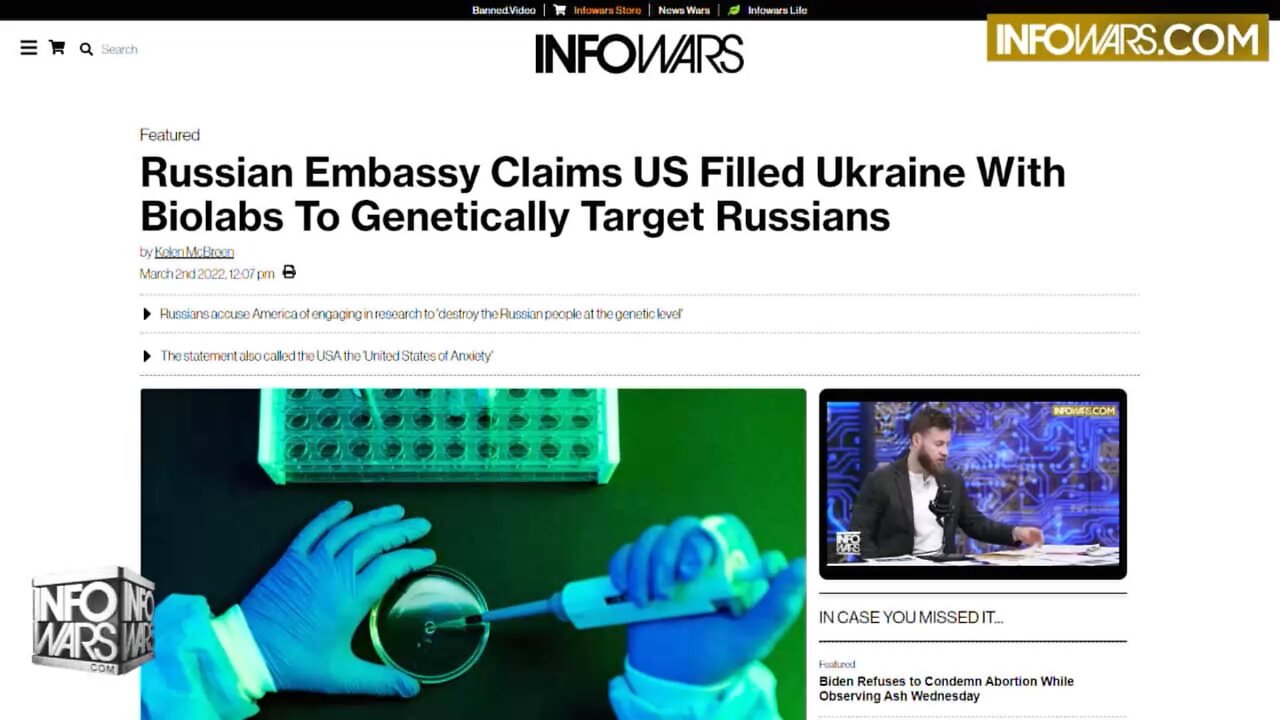 Confirmed, Biological Labs in Ukraine Could Be Source For Next Deadly Pandemic