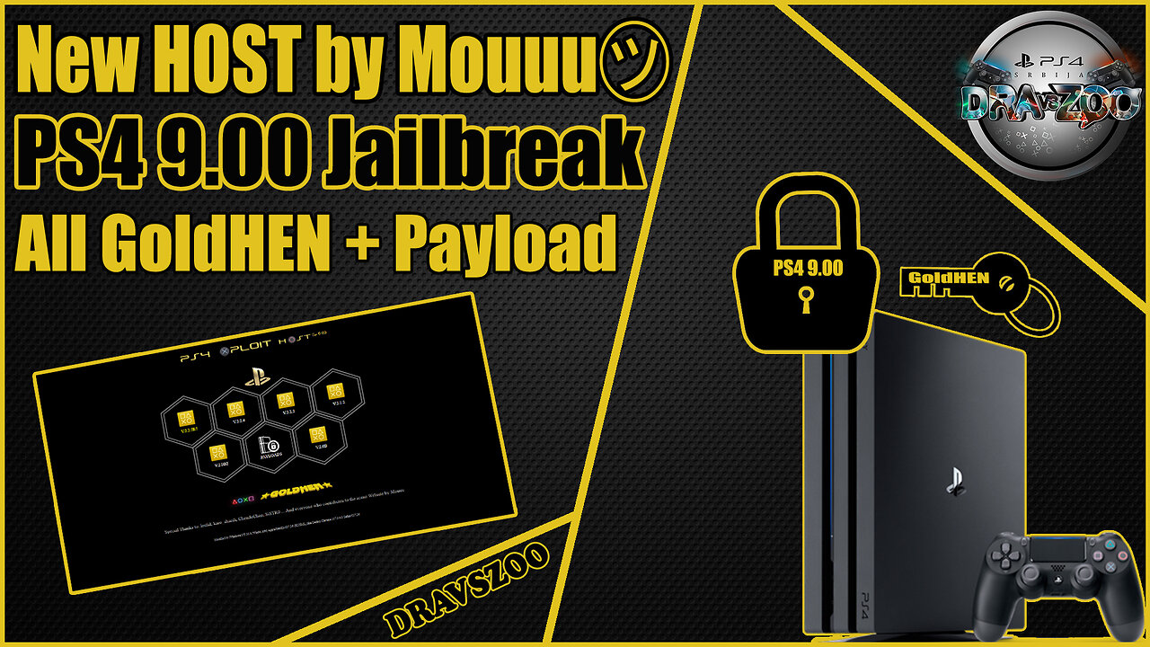 New PS4 HOST by Mouuu㋡ for PS4 9.00 Jailbreak | All GoldHEN + Payload | Testing